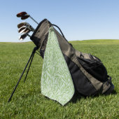 William Morris Willow Flower Classic Green Golfhandtuch (Gras)