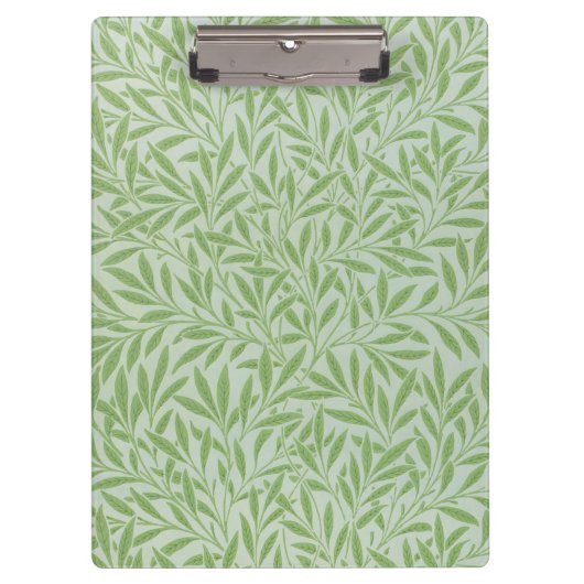 William Morris Willow Flower Classic Green Klemmbrett (Vorderseite)