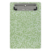 William Morris Willow Flower Classic Green Mini Klemmbrett (Vorderseite)