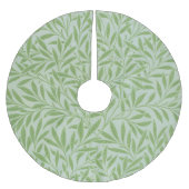 William Morris Willow Flower Classic Green Polyester Weihnachtsbaumdecke (Vorderseite)