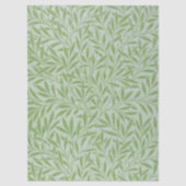 William Morris Willow Flower Classic Green Seidenpapier (Vorderseite)