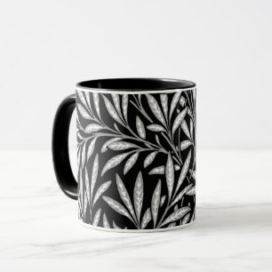 William Morris Willow Muster, Schwarz und Weiß Tasse