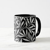 William Morris Willow Muster, Schwarz und Weiß Tasse (VorderseiteRechts)