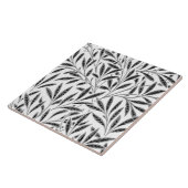 William Morris Willow Pattern, grau / grau & weiß Fliese (Seite)