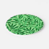 William Morris Willow Pattern, Light Jade Green Pappteller (Schrägansicht)