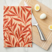 William Morris Willow Pattern, Mandarin Orange Handtuch (Viertel Falte)