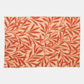 William Morris Willow Pattern, Mandarin Orange Handtuch (Horizontal)