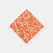 William Morris Willow Pattern, Mandarin Orange Serviette (Ecke)