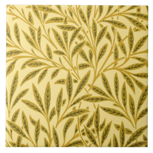 William Morris Willow Pattern, Mustard Yellow Fliese (Vorderseite)