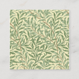 William Morris Willow Quadratische Visitenkarte
