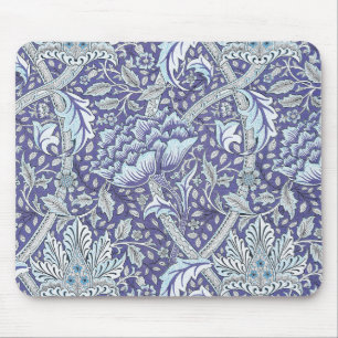 william morris windrush blau blumen floral mousepad