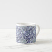 William Morris Windrush Blaues Blumenmuster Espressotasse (Vorderseite Rechts)