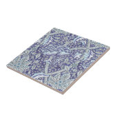 William Morris Windrush Blaues Blumenmuster Fliese (Seite)