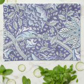William Morris Windrush Blaues Blumenmuster Geschirrtuch (Gefaltet)
