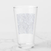 William Morris Windrush Blaues Blumenmuster Glas (Rückseite)
