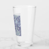William Morris Windrush Blaues Blumenmuster Glas (Links)