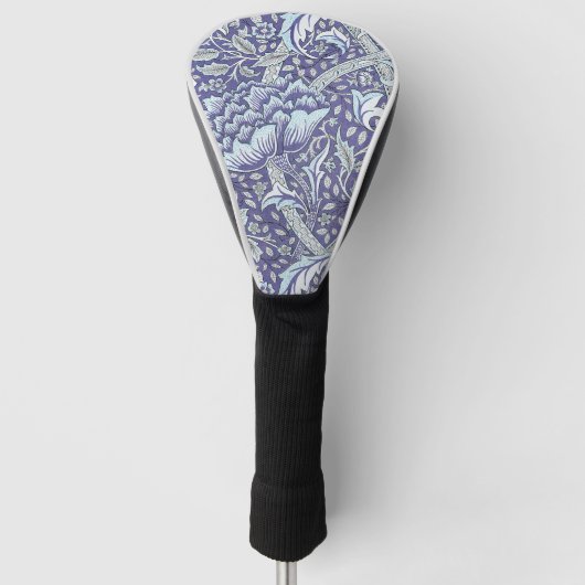 William Morris Windrush Blaues Blumenmuster Golf Headcover (Vorderseite)