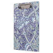 William Morris Windrush Blaues Blumenmuster Klemmbrett (Links)