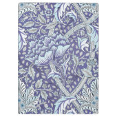 William Morris Windrush Blaues Blumenmuster Klemmbrett (Rückseite)