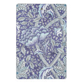 William Morris Windrush Blaues Blumenmuster Mini Klemmbrett (Rückseite)