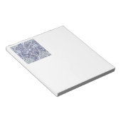 William Morris Windrush Blaues Blumenmuster Notizblock (angewinkelt)