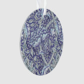 William Morris Windrush Blaues Blumenmuster Ornament (Vorderseite)