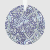 William Morris Windrush Blaues Blumenmuster Ornament (Rückseite)