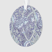 William Morris Windrush Blaues Blumenmuster Ornament (Vorderseite)