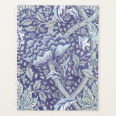William Morris Windrush Blaues Blumenmuster Planer (Vorderseite)