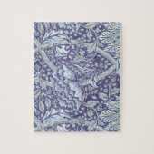 William Morris Windrush Blaues Blumenmuster Puzzle (Vertikal)