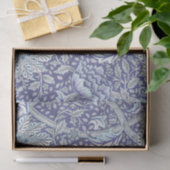 William Morris Windrush Blaues Blumenmuster Seidenpapier (Geschenk)