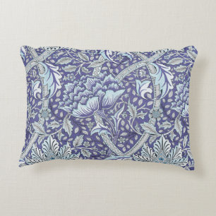 william morris windrush blaues florales Blumenmust Dekokissen