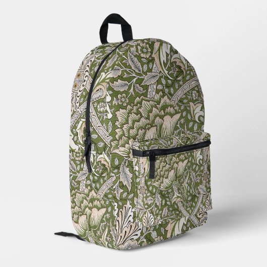 William Morris Windrush Blume Bedruckter Rucksack (Rückseitige Ecke links)