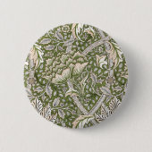 William Morris Windrush Blume Button (Vorderseite)