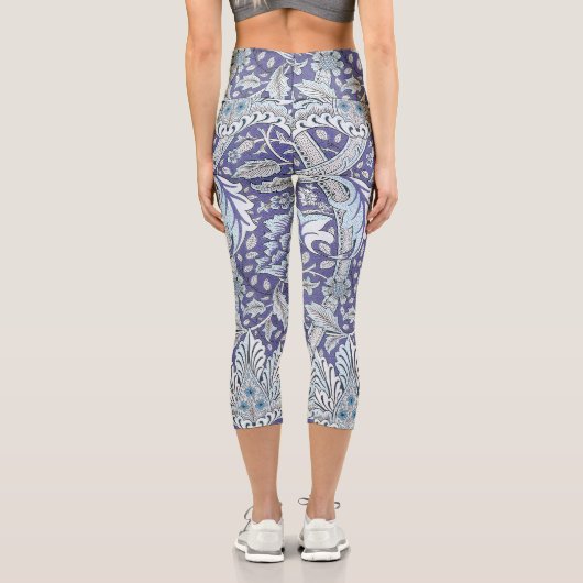 William Morris Windrush Blume Capri Leggings (Rückseite)