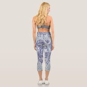 William Morris Windrush Blume Capri Leggings (Rückseite)