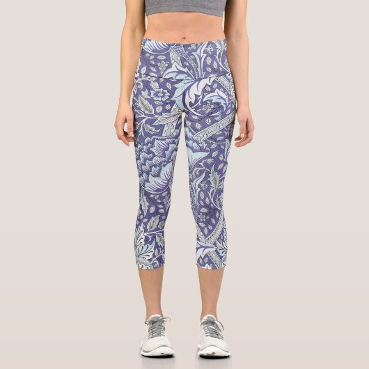 William Morris Windrush Blume Capri Leggings (Vorderseite)