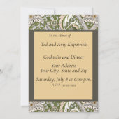 William Morris Windrush Blume Einladung (Rückseite)