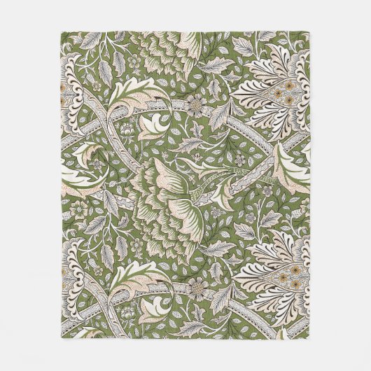 William Morris Windrush Blume Fleecedecke (Vorderseite)