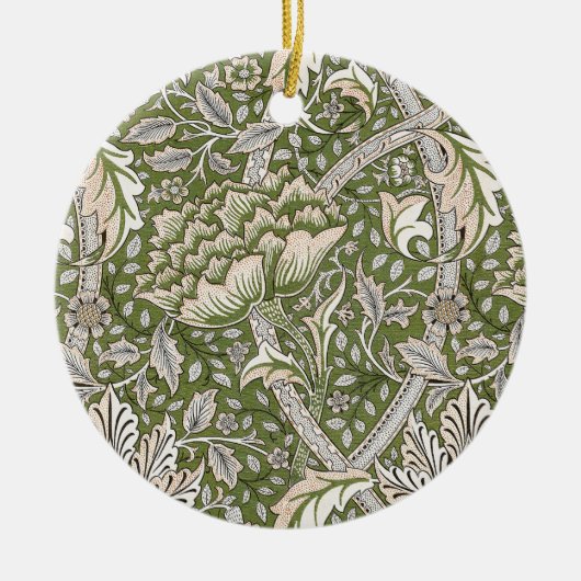William Morris Windrush Blume Keramik Ornament (Vorne)