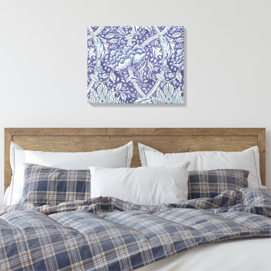 William Morris Windrush Blume Leinwanddruck (Insitu (Schlafzimmer))