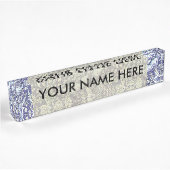 William Morris Windrush Blume Namensplakette