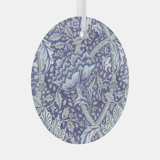 William Morris Windrush Blume Ornament Aus Glas (Vorderseite Rechts)