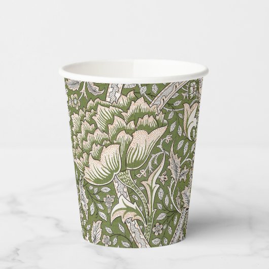 William Morris Windrush Blume Pappbecher (Links)