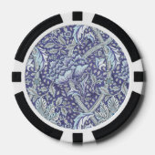 William Morris Windrush Blume Pokerchips (Vorderseite)