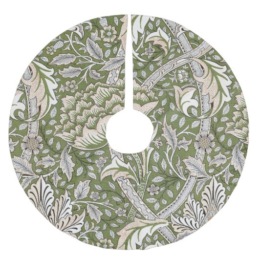 William Morris Windrush Blume Polyester Weihnachtsbaumdecke (Vorderseite)