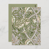 William Morris Windrush Blume Postkarte (Vorne/Hinten)