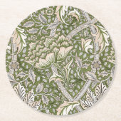 William Morris Windrush Blume Runder Pappuntersetzer (Vorderseite)