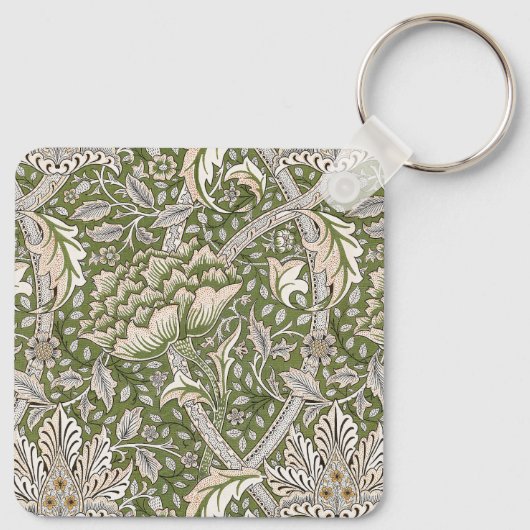 William Morris Windrush Blume Schlüsselanhänger (Rückseite)