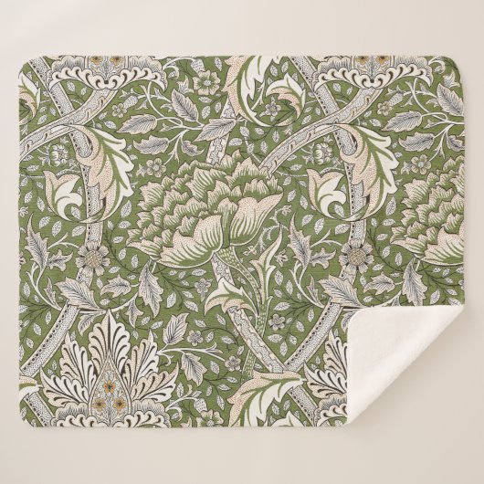William Morris Windrush Blume Sherpadecke (Vorderseite (Horizontal))